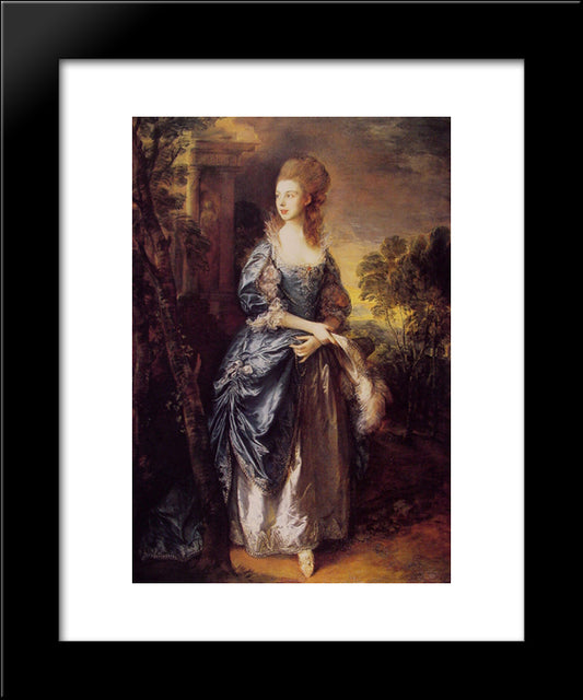 The Hon. Frances Duncombe 20x24 Black Modern Wood Framed Art Print Poster by Gainsborough, Thomas