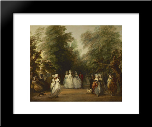 The Mall In St. James'S Park 20x24 Black Modern Wood Framed Art Print Poster by Gainsborough, Thomas