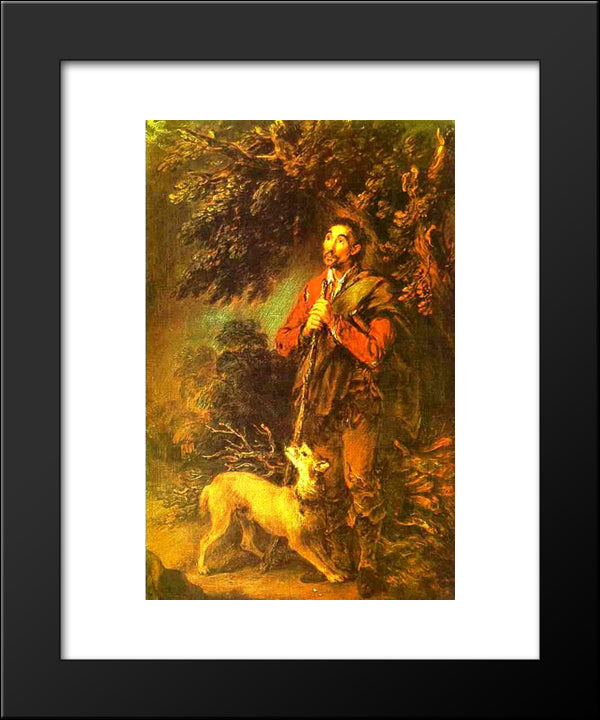 The Woodsman 20x24 Black Modern Wood Framed Art Print Poster by Gainsborough, Thomas