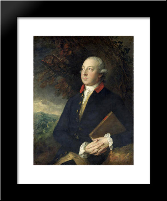 Thomas Pennant 20x24 Black Modern Wood Framed Art Print Poster by Gainsborough, Thomas