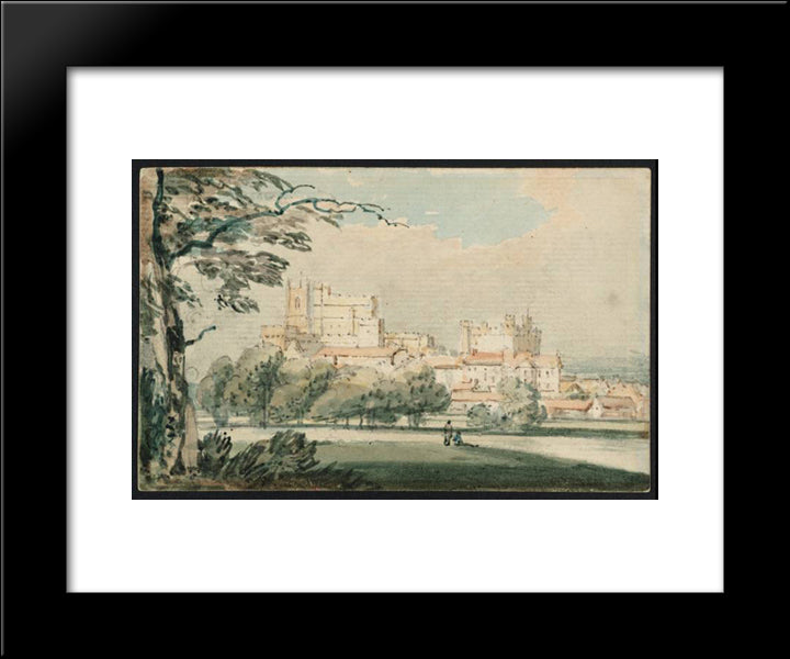 Lancaster 20x24 Black Modern Wood Framed Art Print Poster by Girtin, Thomas