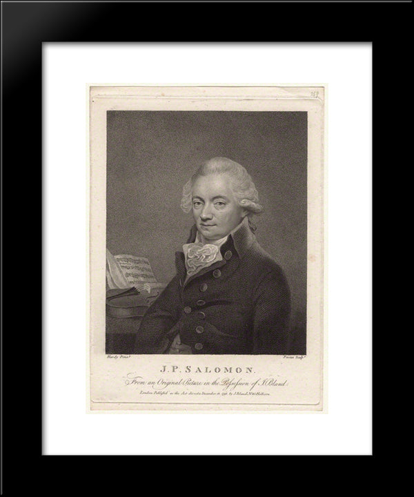 Johann Peter Salomon 20x24 Black Modern Wood Framed Art Print Poster by Hardy, Thomas