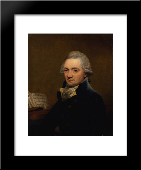 Johann Peter Salomon 20x24 Black Modern Wood Framed Art Print Poster by Hardy, Thomas