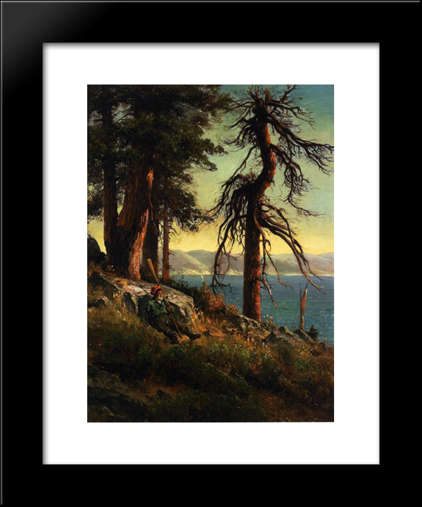 Lake Tahoe 20x24 Black Modern Wood Framed Art Print Poster by Hill, Thomas