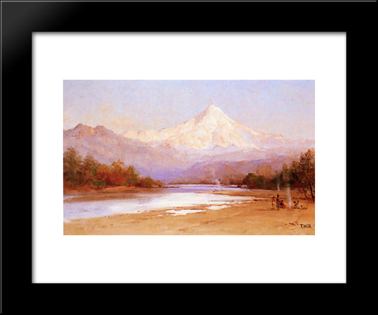 Mount Hood 20x24 Black Modern Wood Framed Art Print Poster by Hill, Thomas