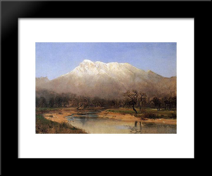 Mount St. Helena, Napa Valley 20x24 Black Modern Wood Framed Art Print Poster by Hill, Thomas