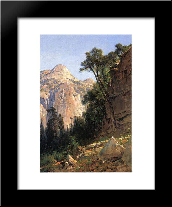 North Dome, Yosemite Valley 20x24 Black Modern Wood Framed Art Print Poster by Hill, Thomas