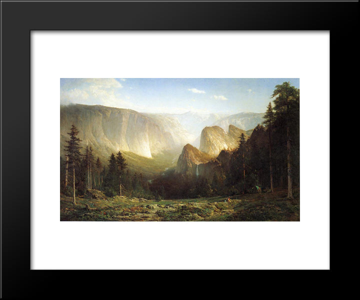 Piute Camp, Great Canyon Of The Sierra, Yosemite 20x24 Black Modern Wood Framed Art Print Poster by Hill, Thomas