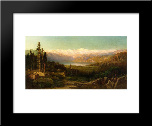 Rocky Mountains 20x24 Black Modern Wood Framed Art Print Poster by Hill, Thomas