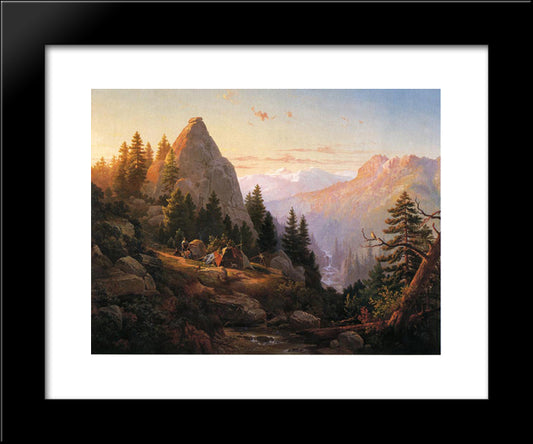 Sugar Loaf Peak, El Dorado County 20x24 Black Modern Wood Framed Art Print Poster by Hill, Thomas