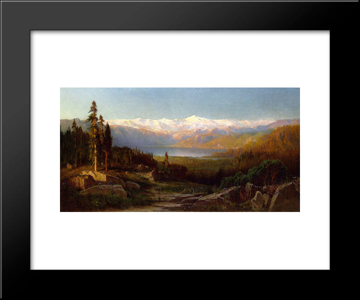 View In The Sierra Nevadas 20x24 Black Modern Wood Framed Art Print Poster by Hill, Thomas