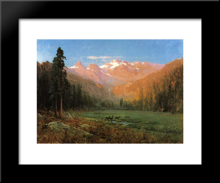 View Of Cascade Lake, Near Tahoe 20x24 Black Modern Wood Framed Art Print Poster by Hill, Thomas