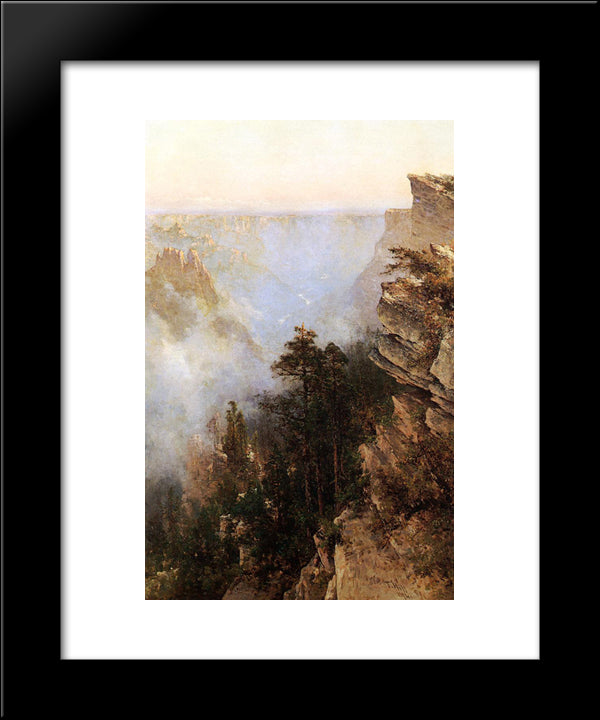 Yosemite Canyon 20x24 Black Modern Wood Framed Art Print Poster by Hill, Thomas