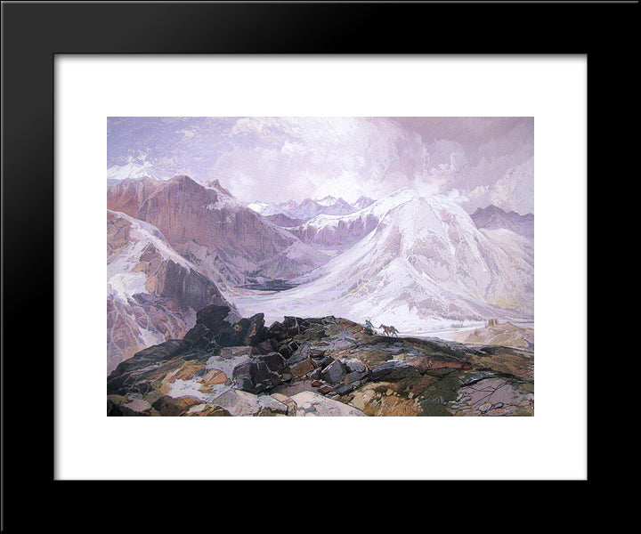 Mosquito Trail, Rocky Mountains, Colorado 20x24 Black Modern Wood Framed Art Print Poster by Moran, Thomas