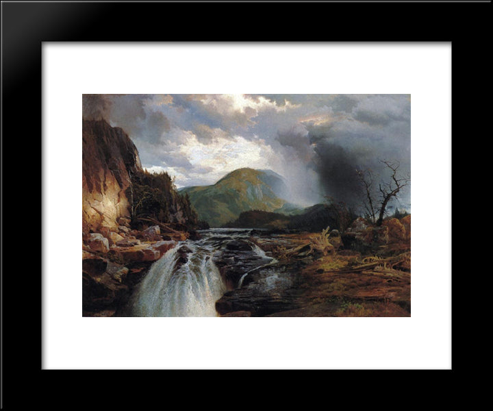 The Wilds Of Lake Superior 20x24 Black Modern Wood Framed Art Print Poster by Moran, Thomas