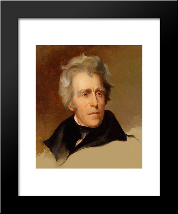 Andrew Jackson 20x24 Black Modern Wood Framed Art Print Poster by Sully, Thomas