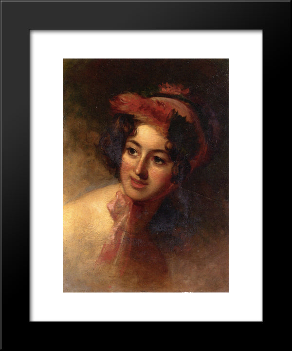 Blanche Sully 20x24 Black Modern Wood Framed Art Print Poster by Sully, Thomas