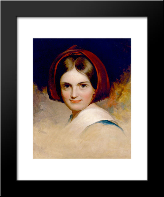 Charlotte Cushman 20x24 Black Modern Wood Framed Art Print Poster by Sully, Thomas