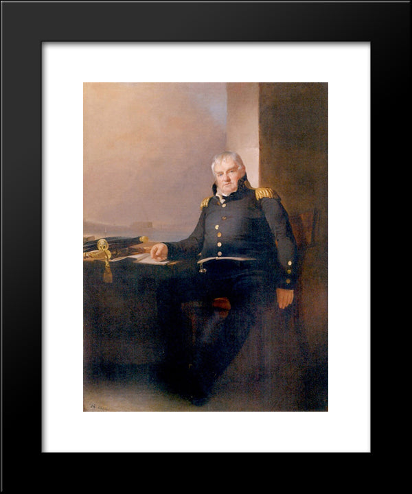 Colonel Jonathan Williams 20x24 Black Modern Wood Framed Art Print Poster by Sully, Thomas