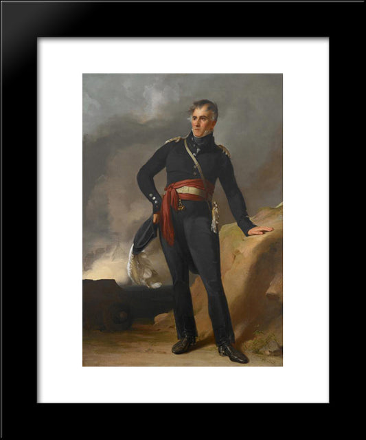 Colonel Samuel Boyer Davis 20x24 Black Modern Wood Framed Art Print Poster by Sully, Thomas