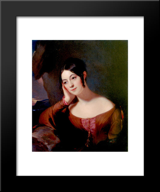 Elizabeth Anne Bates 20x24 Black Modern Wood Framed Art Print Poster by Sully, Thomas