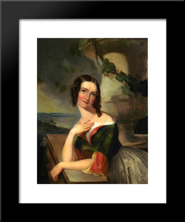 Elizabeth Wharton (Mrs. William J. Mccluney) 20x24 Black Modern Wood Framed Art Print Poster by Sully, Thomas