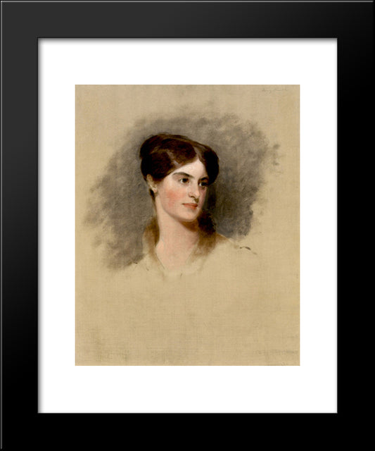 Fanny Kemble 20x24 Black Modern Wood Framed Art Print Poster by Sully, Thomas