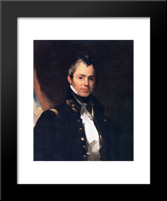 General Sylvanus Thayer 20x24 Black Modern Wood Framed Art Print Poster by Sully, Thomas