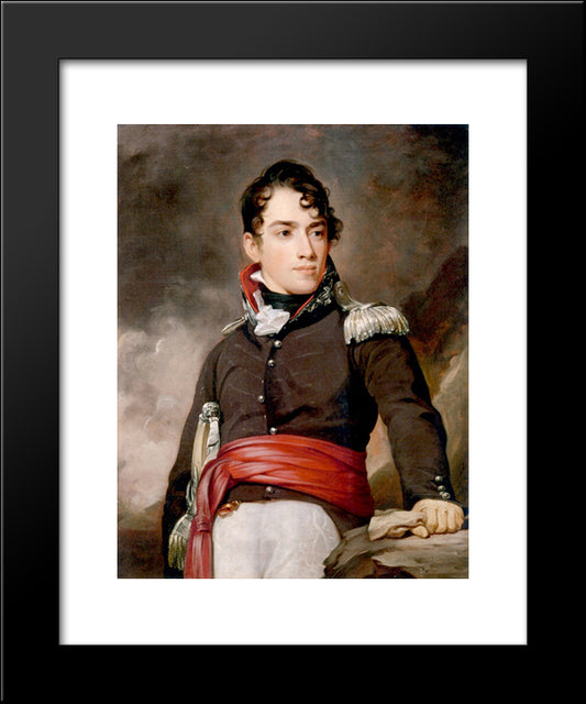 Jean Terford David 20x24 Black Modern Wood Framed Art Print Poster by Sully, Thomas