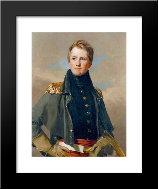 Major Thomas Biddle 20x24 Black Modern Wood Framed Art Print Poster by Sully, Thomas