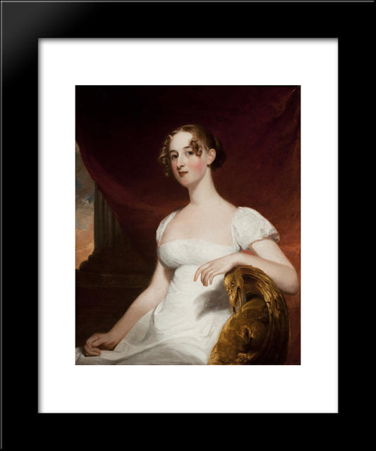 Margaret Siddons, Mrs. Benjamin Kintzing 20x24 Black Modern Wood Framed Art Print Poster by Sully, Thomas