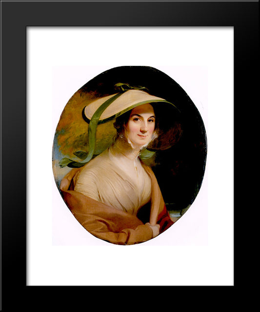 Marie Oldmixon, Mrs. George Lingen 20x24 Black Modern Wood Framed Art Print Poster by Sully, Thomas