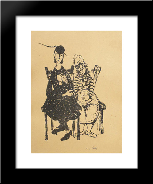 The Elder Sister 20x24 Black Modern Wood Framed Art Print Poster by Peltz, Tia