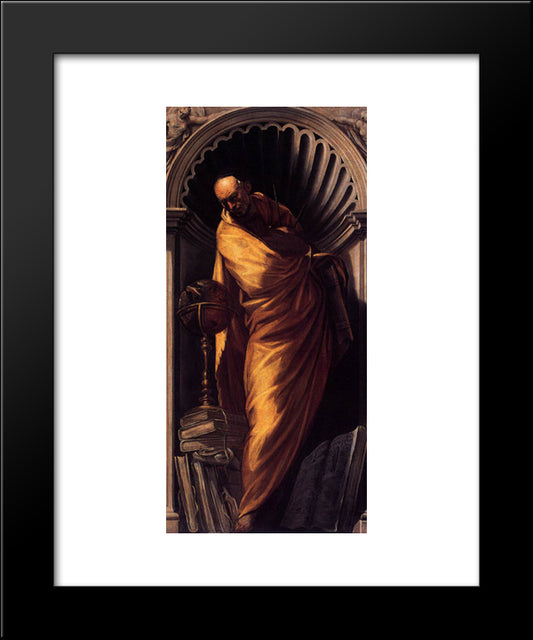 A Philosopher 20x24 Black Modern Wood Framed Art Print Poster by Tintoretto