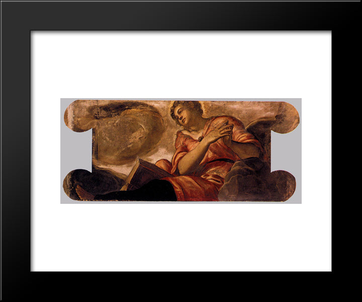 Allegory Of Goodness 20x24 Black Modern Wood Framed Art Print Poster by Tintoretto