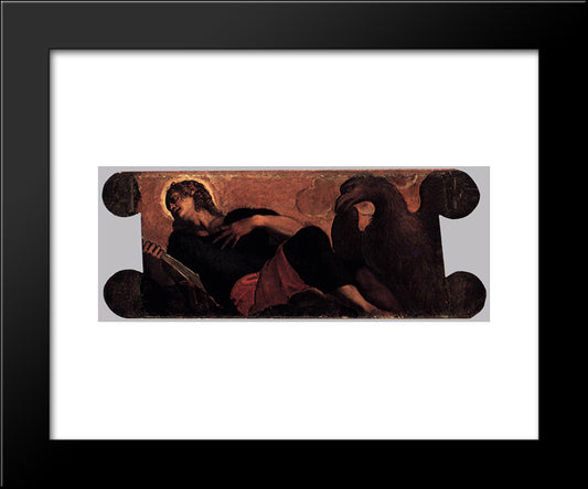 Allegory Of The Scuola Di San Giovanni Evangelista 20x24 Black Modern Wood Framed Art Print Poster by Tintoretto