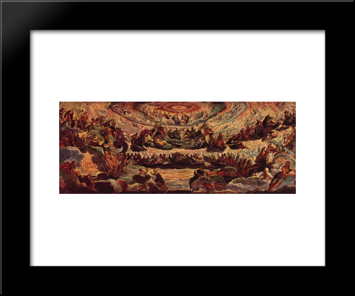 Paradies 20x24 Black Modern Wood Framed Art Print Poster by Tintoretto