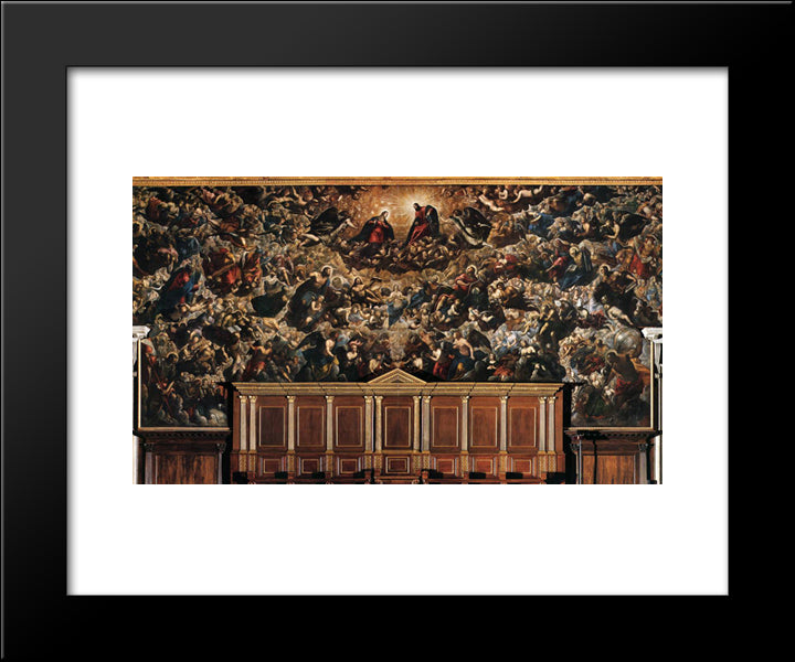 Paradise 20x24 Black Modern Wood Framed Art Print Poster by Tintoretto