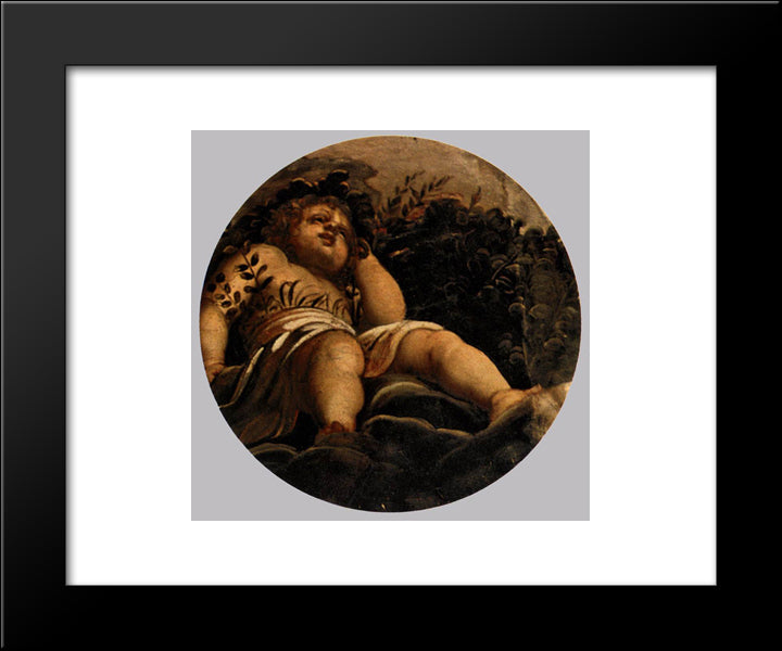 Spring 20x24 Black Modern Wood Framed Art Print Poster by Tintoretto