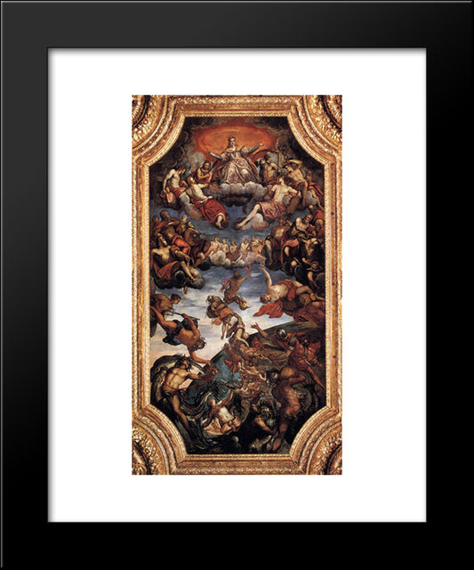 Triumph Of Venice 20x24 Black Modern Wood Framed Art Print Poster by Tintoretto