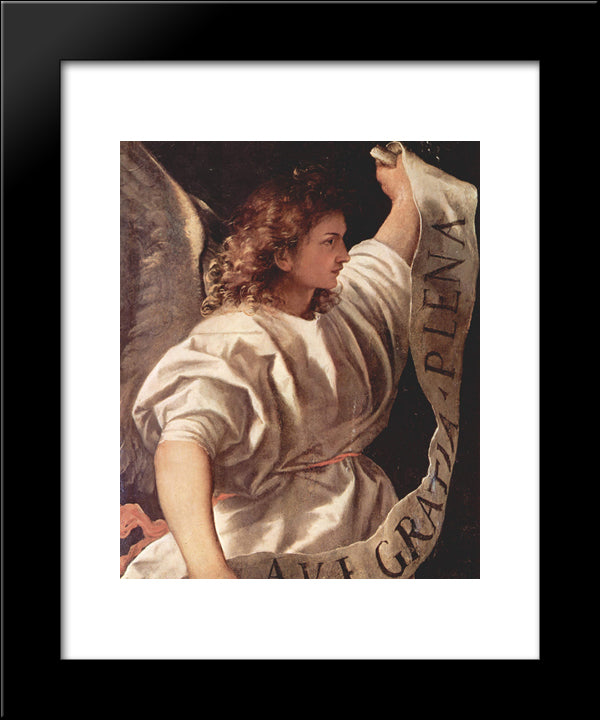 Angel 20x24 Black Modern Wood Framed Art Print Poster by Titian