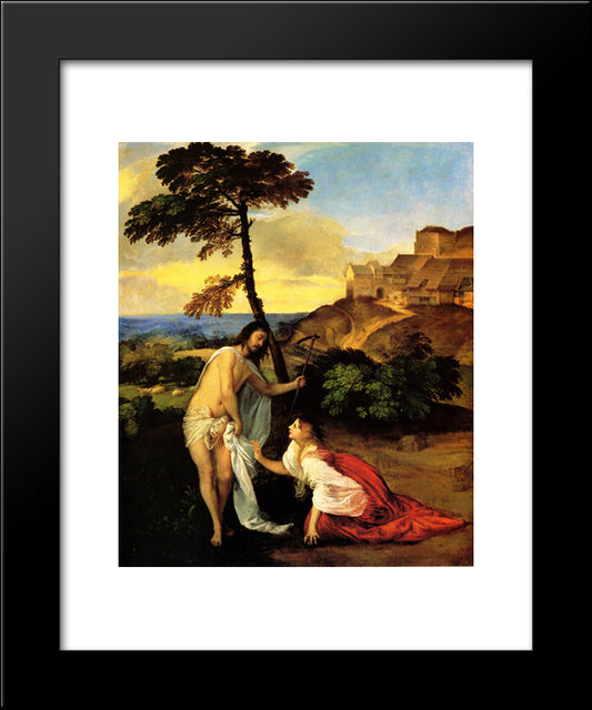 Do Not Touch Me 20x24 Black Modern Wood Framed Art Print Poster by Titian