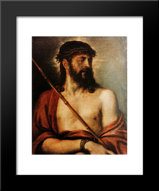 Ecce Homo 20x24 Black Modern Wood Framed Art Print Poster by Titian