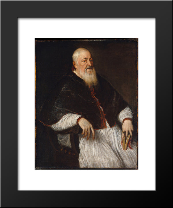 Filippo Archinto 20x24 Black Modern Wood Framed Art Print Poster by Titian