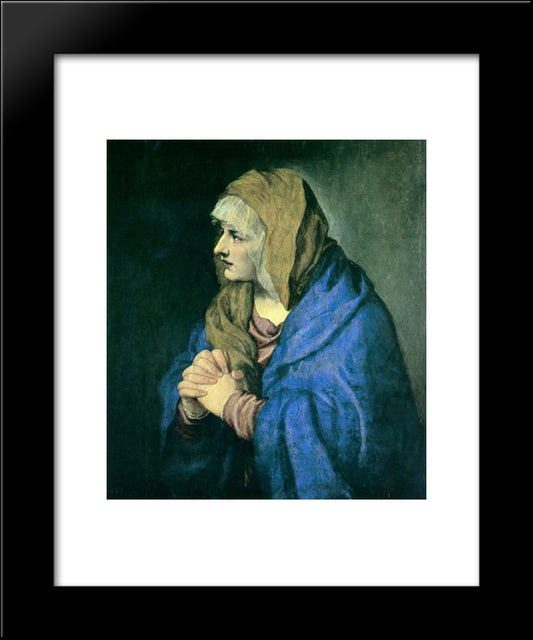 Mater Dolorosa 20x24 Black Modern Wood Framed Art Print Poster by Titian