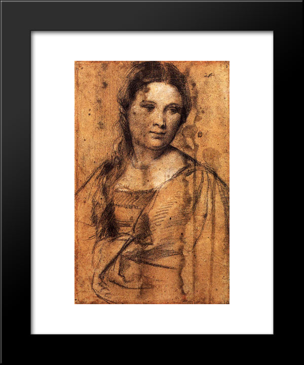 Portrait Of A Young Woman 20x24 Black Modern Wood Framed Art Print Poster by Titian