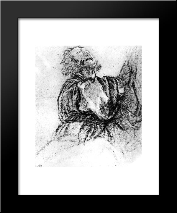 Saint Peter 20x24 Black Modern Wood Framed Art Print Poster by Titian