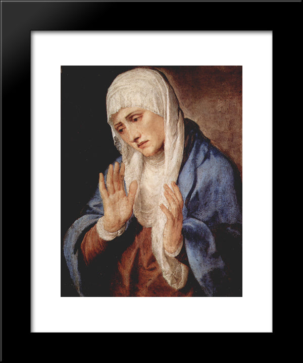 Sorrows 20x24 Black Modern Wood Framed Art Print Poster by Titian