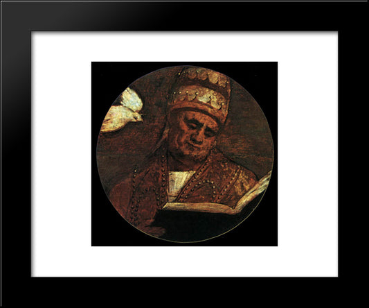 St Gregory The Great 20x24 Black Modern Wood Framed Art Print Poster by Titian