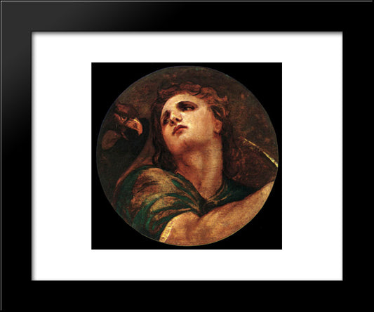 St John The Evangelist 20x24 Black Modern Wood Framed Art Print Poster by Titian